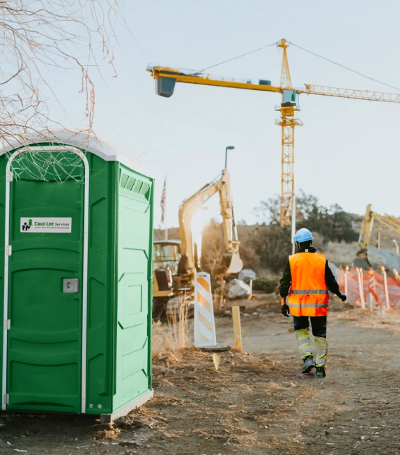 WC mobile sur un chantier